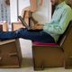 Image for article titled Refoldable Cardboard Furniture Makes It Cheap And Easy To Mosey On